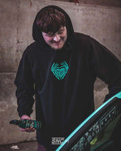 Load image into Gallery viewer, RFRMD BREAKING HEARTS EMBROIDERED 3D PREMIUM HOOD - TIFFANY BLUE STITCH