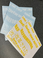 Load image into Gallery viewer, REFORMED AUTO CLUB MIRROR DECAL - STICKER SHEET