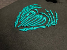 Load image into Gallery viewer, RFRMD BREAKING HEARTS EMBROIDERED 3D PREMIUM HOOD - TIFFANY BLUE STITCH