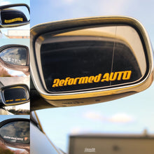 Load image into Gallery viewer, REFORMED AUTO CLUB MIRROR DECAL - STICKER SHEET

